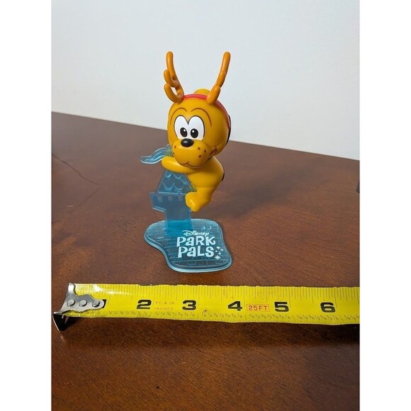 Disney Park Pals PLUTO Reindeer Holiday Christmas Figure Clip-On w/ Stand - Picture 2 of 5